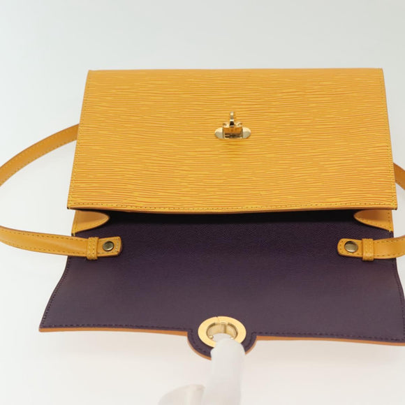 LOUIS VUITTON Epi Arsch Shoulder Bag Yellow M52579 LV Auth 139923