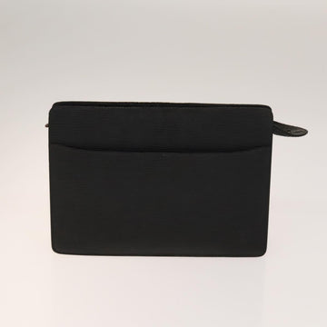 LOUIS VUITTON Epi Pochette Homme Clutch Bag 2Set Black Brown LV Auth 139924 - 0