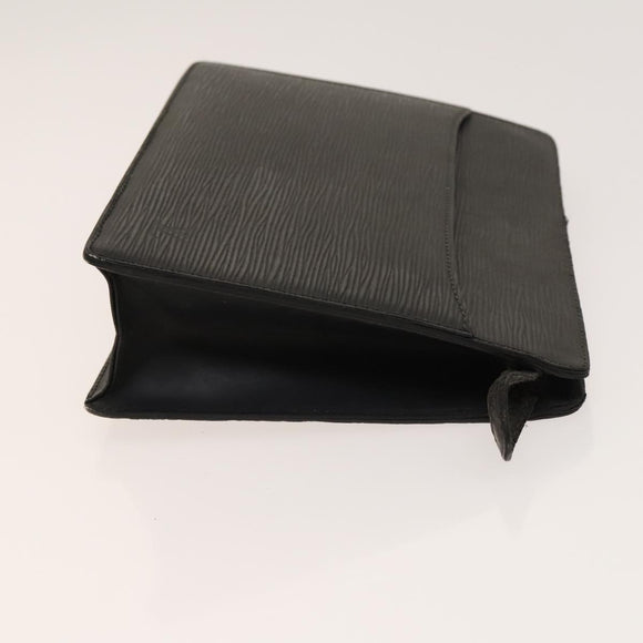LOUIS VUITTON Epi Pochette Homme Clutch Bag 2Set Black Brown LV Auth 139924