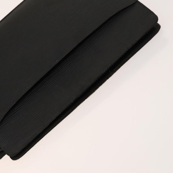 LOUIS VUITTON Epi Pochette Homme Clutch Bag 2Set Black Brown LV Auth 139924