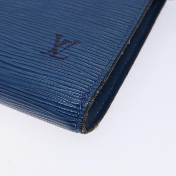 LOUIS VUITTON Epi Pochette Accessoires Pouch Blue M52985 LV Auth 139925
