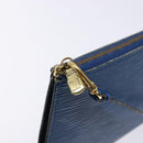 LOUIS VUITTON Epi Pochette Accessoires Pouch Blue M52985 LV Auth 139925-10