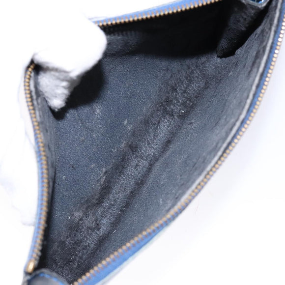 LOUIS VUITTON Epi Pochette Accessoires Pouch Blue M52985 LV Auth 139925