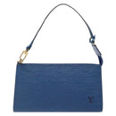 LOUIS VUITTON Epi Pochette Accessoires Pouch Blue M52985 LV Auth 139925-13