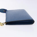 LOUIS VUITTON Epi Pochette Accessoires Pouch Blue M52985 LV Auth 139925-4