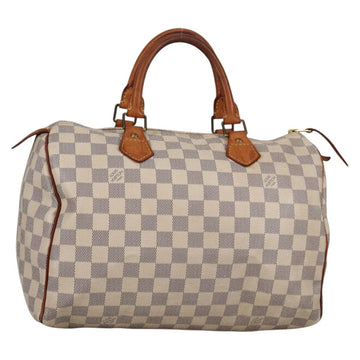 LOUIS VUITTON Damier Azur Speedy 30 Hand Bag N41533 LV Auth 139928