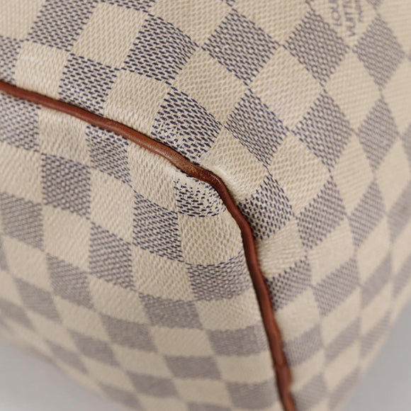 LOUIS VUITTON Damier Azur Speedy 30 Hand Bag N41533 LV Auth 139928