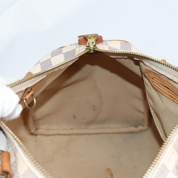 LOUIS VUITTON Damier Azur Speedy 30 Hand Bag N41533 LV Auth 139928