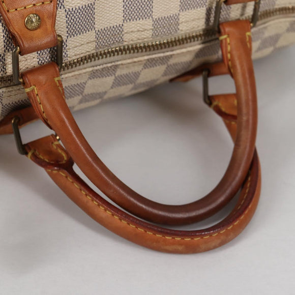 LOUIS VUITTON Damier Azur Speedy 30 Hand Bag N41533 LV Auth 139928
