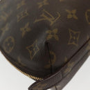 LOUIS VUITTON Monogram Trousse Demi Ronde Cosmetic Pouch M47520 LV Auth 139929-15