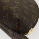 LOUIS VUITTON Monogram Trousse Demi Ronde Cosmetic Pouch M47520 LV Auth 139929-16