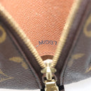 LOUIS VUITTON Monogram Trousse Demi Ronde Cosmetic Pouch M47520 LV Auth 139929-12