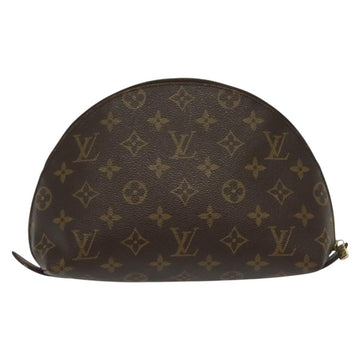 LOUIS VUITTON Monogram Trousse Demi Ronde Cosmetic Pouch M47520 LV Auth 139929 - 0