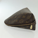 LOUIS VUITTON Monogram Trousse Demi Ronde Cosmetic Pouch M47520 LV Auth 139929-4