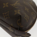 LOUIS VUITTON Monogram Trousse Demi Ronde Cosmetic Pouch M47520 LV Auth 139929-14