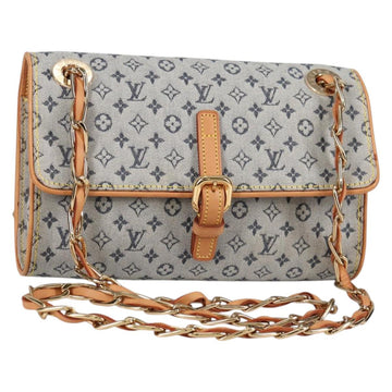LOUIS VUITTON Monogram Mini Camille Chain Shoulder Bag Blue M92002 Auth 139930V