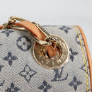 LOUIS VUITTON Monogram Mini Camille Chain Shoulder Bag Blue M92002 Auth 139930V-15
