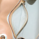 LOUIS VUITTON Monogram Mini Camille Chain Shoulder Bag Blue M92002 Auth 139930V-23