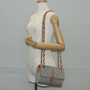 LOUIS VUITTON Monogram Mini Camille Chain Shoulder Bag Blue M92002 Auth 139930V-25