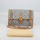 LOUIS VUITTON Monogram Mini Camille Chain Shoulder Bag Blue M92002 Auth 139930V-26