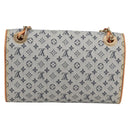 LOUIS VUITTON Monogram Mini Camille Chain Shoulder Bag Blue M92002 Auth 139930V-3