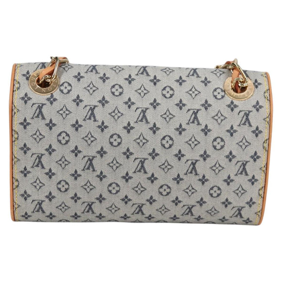 LOUIS VUITTON Monogram Mini Camille Chain Shoulder Bag Blue M92002 Auth 139930V