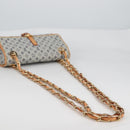 LOUIS VUITTON Monogram Mini Camille Chain Shoulder Bag Blue M92002 Auth 139930V-7