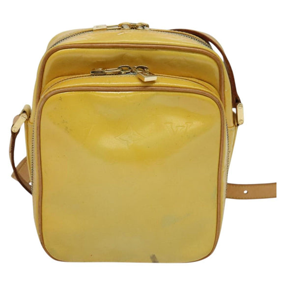 LOUIS VUITTON Monogram Vernis Wooster Shoulder Bag Gris M91036 LV Auth 139931