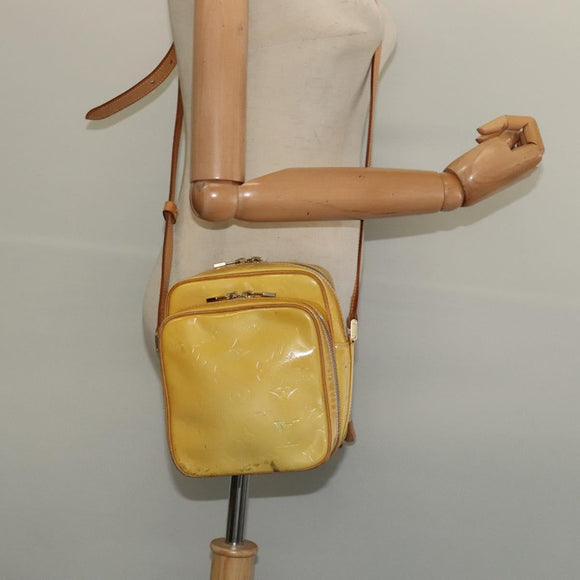 LOUIS VUITTON Monogram Vernis Wooster Shoulder Bag Gris M91036 LV Auth 139931