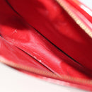 LOUIS VUITTON Monogram Vernis Motto Accessory Pouch Red M91137 LV Auth 139932-11