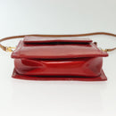 LOUIS VUITTON Monogram Vernis Motto Accessory Pouch Red M91137 LV Auth 139932-5
