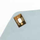 CHANEL Bias Stitch Chain Shoulder Bag Suede Light Blue Gold CC Auth 139935A-28