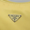 PRADA Accessory Pouch Nylon Yellow Gold Auth 139939A-18