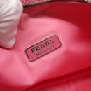 PRADA Accessory Pouch Nylon Pink Silver Auth 139940-18