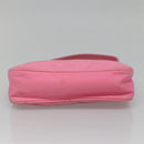 PRADA Accessory Pouch Nylon Pink Silver Auth 139940-9