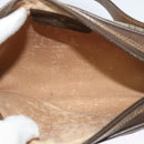 GUCCI GG Supreme Web Sherry Line Bag PVC Beige Gold Red 116 02 089 Auth 139947-9