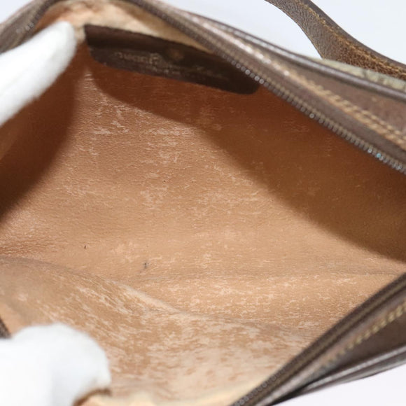 GUCCI GG Supreme Web Sherry Line Bag PVC Beige Gold Red 116 02 089 Auth 139947