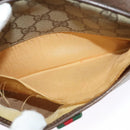 GUCCI GG Supreme Web Sherry Line Bag PVC Beige Gold Red 116 02 089 Auth 139947-10