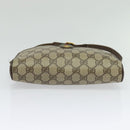 GUCCI GG Supreme Web Sherry Line Bag PVC Beige Gold Red 116 02 089 Auth 139947-5