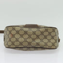 GUCCI GG Supreme Web Sherry Line Bag PVC Beige Gold Red 89 02 032 Auth 139948-5