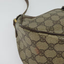 GUCCI GG Supreme Web Sherry Line Bag PVC Beige Gold Red 89 02 032 Auth 139948-9