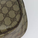 GUCCI GG Supreme Web Sherry Line Bag PVC Beige Gold Red 89 02 032 Auth 139948-17