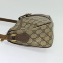 GUCCI GG Supreme Web Sherry Line Bag PVC Beige Gold Red 89 02 032 Auth 139948-3