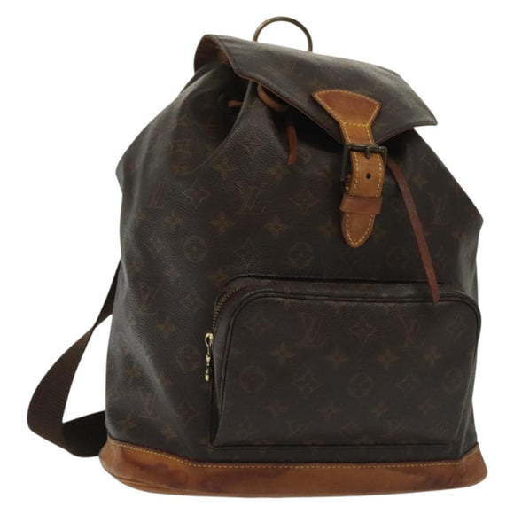 LOUIS VUITTON Monogram Montsouris GM Backpack M51135 LV Auth 139951