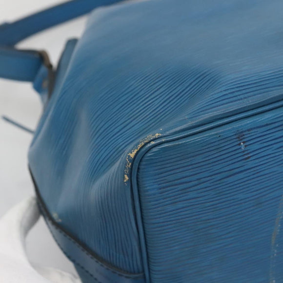 LOUIS VUITTON Epi Petit Noe Shoulder Bag Blue M44105 LV Auth 139956