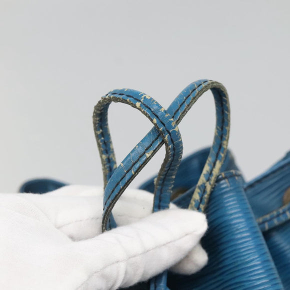 LOUIS VUITTON Epi Petit Noe Shoulder Bag Blue M44105 LV Auth 139956