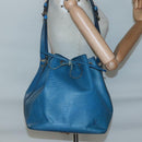 LOUIS VUITTON Epi Petit Noe Shoulder Bag Blue M44105 LV Auth 139956-21