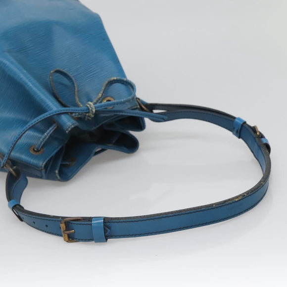 LOUIS VUITTON Epi Petit Noe Shoulder Bag Blue M44105 LV Auth 139956
