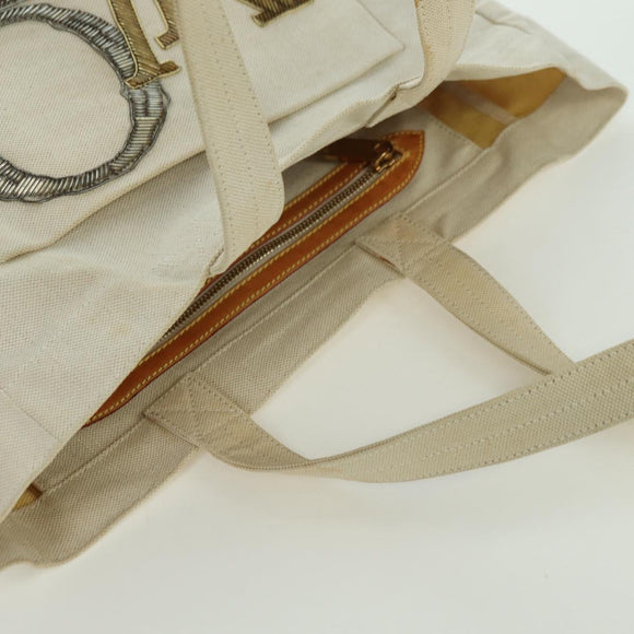 LOUIS VUITTON That's Love Tote MM Tote Bag Beige M95388 LV Auth 139958