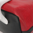 LOUIS VUITTON Epi Petit Noe Shoulder Bag Bicolor Black Red M44017 LV Auth 139959-15